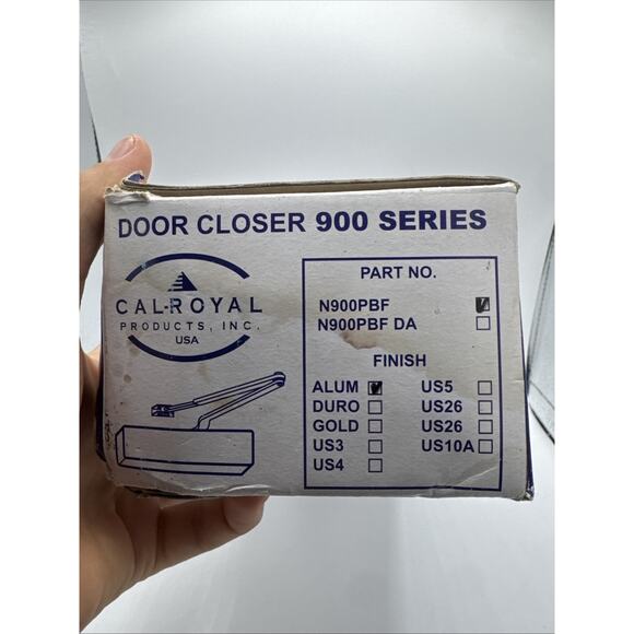 Cal-Royal 900 Series Surface Door Closer, Barrier Free  CRP Securities Cal-Royal N900PBF Aluminium Door Closer 900 series FREE SHIP new